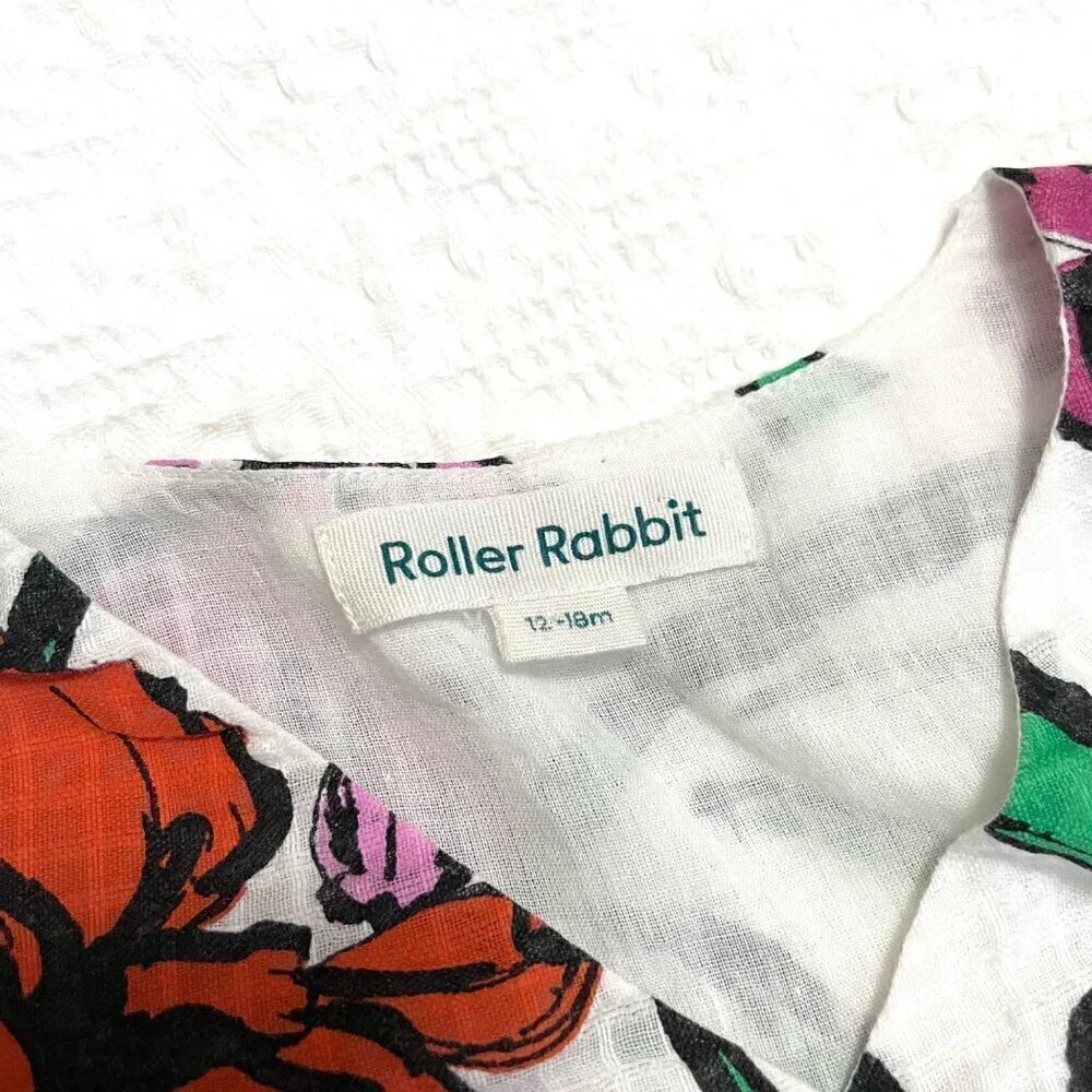 Roller Rabbit Little Girl's Floral-Print Cotton Dress Size 12-18 Months